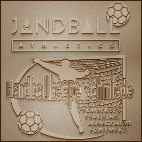 Konzept + Entwurf + Layout + Reinzeichnung von Logotypes für die "Handballkeeperschmiede" und das Projekt "Jandball.ATHLETICS" von Jan H. Gerth.